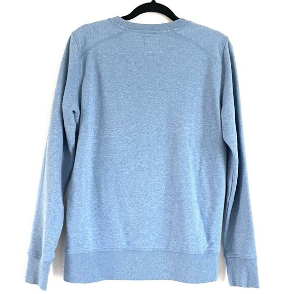 PrAna Men’s Organic Cotton Recycled Poly Blend Sweatshirt Light Blue - Picture 2 of 10